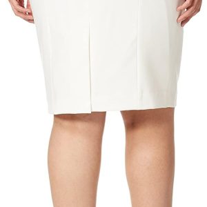 Women Classic Fit Straight Lux Suit Skirt (Regular and Plus Size) - Image 2