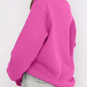 Women Sweatshirts Crewneck Fce Oversized Pullover Hoodies Cute Shirts Tops Teen Girls Preppy Clothes 2025 - Image 1